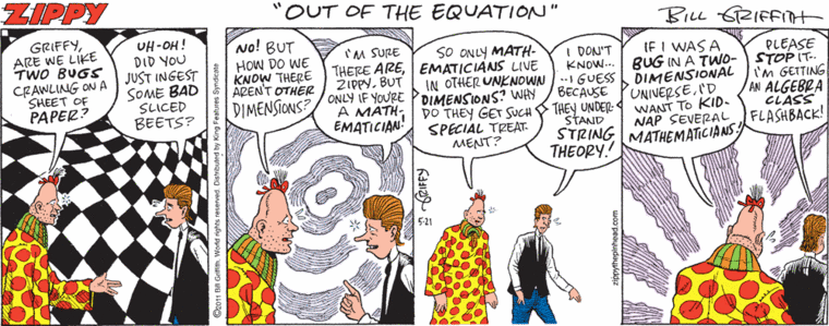 Out of the Equation - Zippy the Pinhead, by Bill Griffith